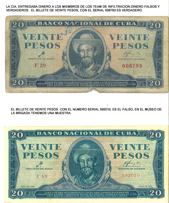 dinero cubano falso y verdadero